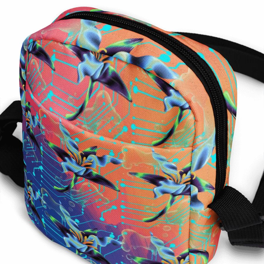 metverse-Floral Fusion Crossbody Bag for stylish tech ladies and friends product image (10)