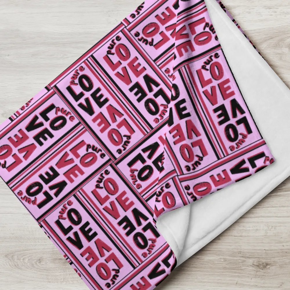Pure Love Pattern Pink - Throw Blanket product image (4)