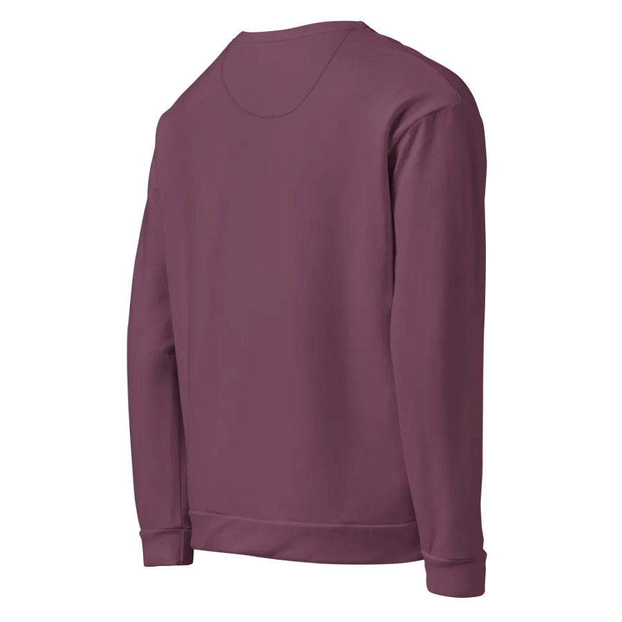 Plain Deep Purplish Red Soft Summer Unisex Recycled Polyester Heavyweight Premium Sweatshirt by Treasure Pie product image (7)