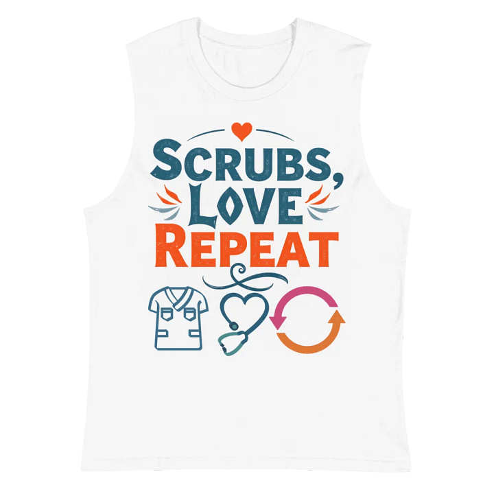 Heartfelt Scrubs Muscle Tank product image (6)