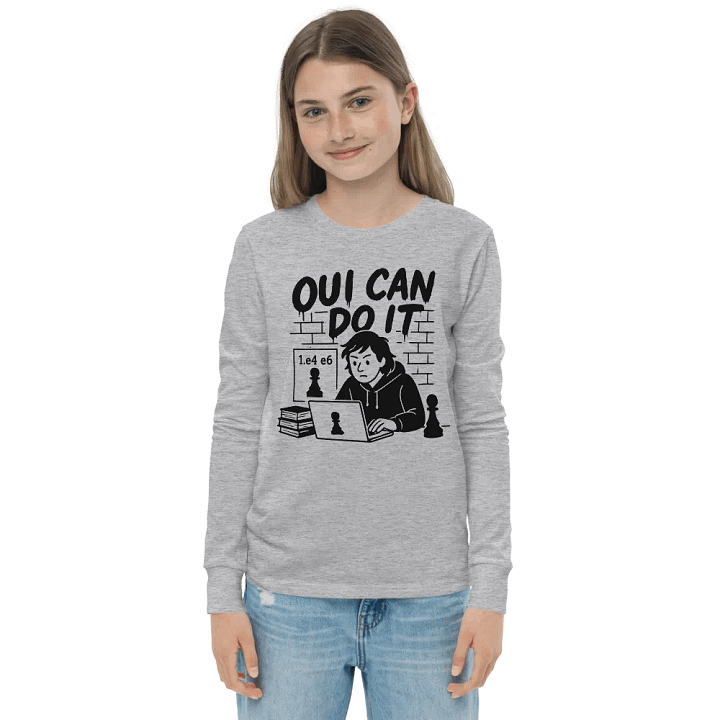 Oui Can Do It - Youth Long Sleeve T-Shirt product image (1)