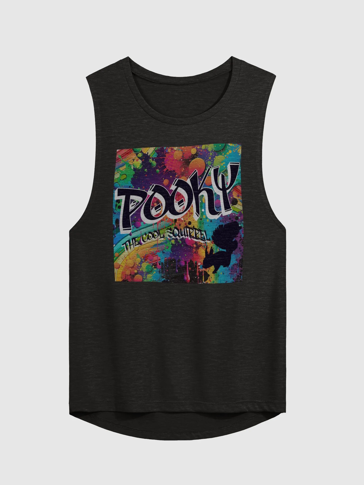 Pooky's Colorful Splatter Women's Muscle Tank product image (1)