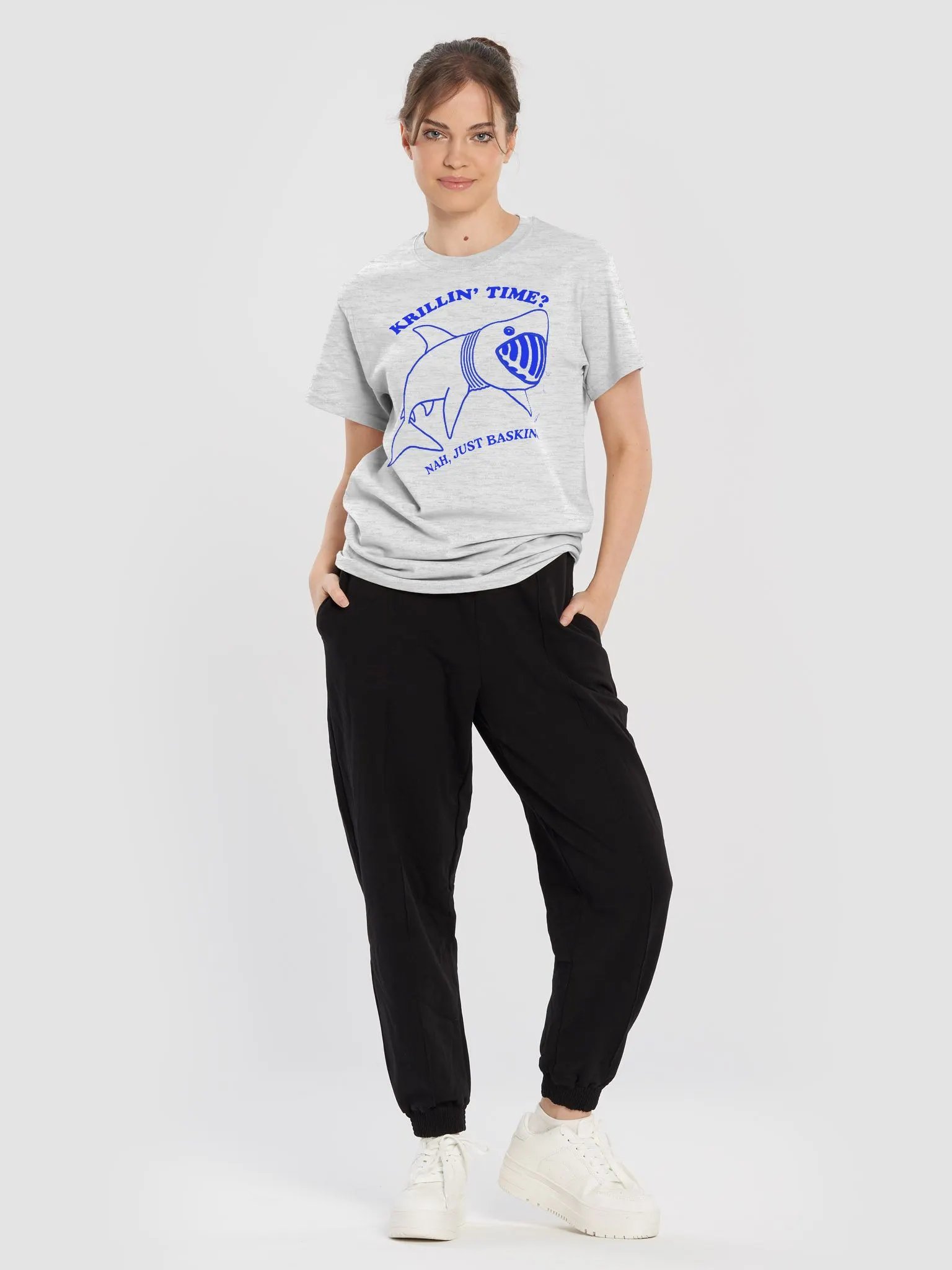 Basking Shark - Krillin' Time? Funny Shark Shirt product image (59)