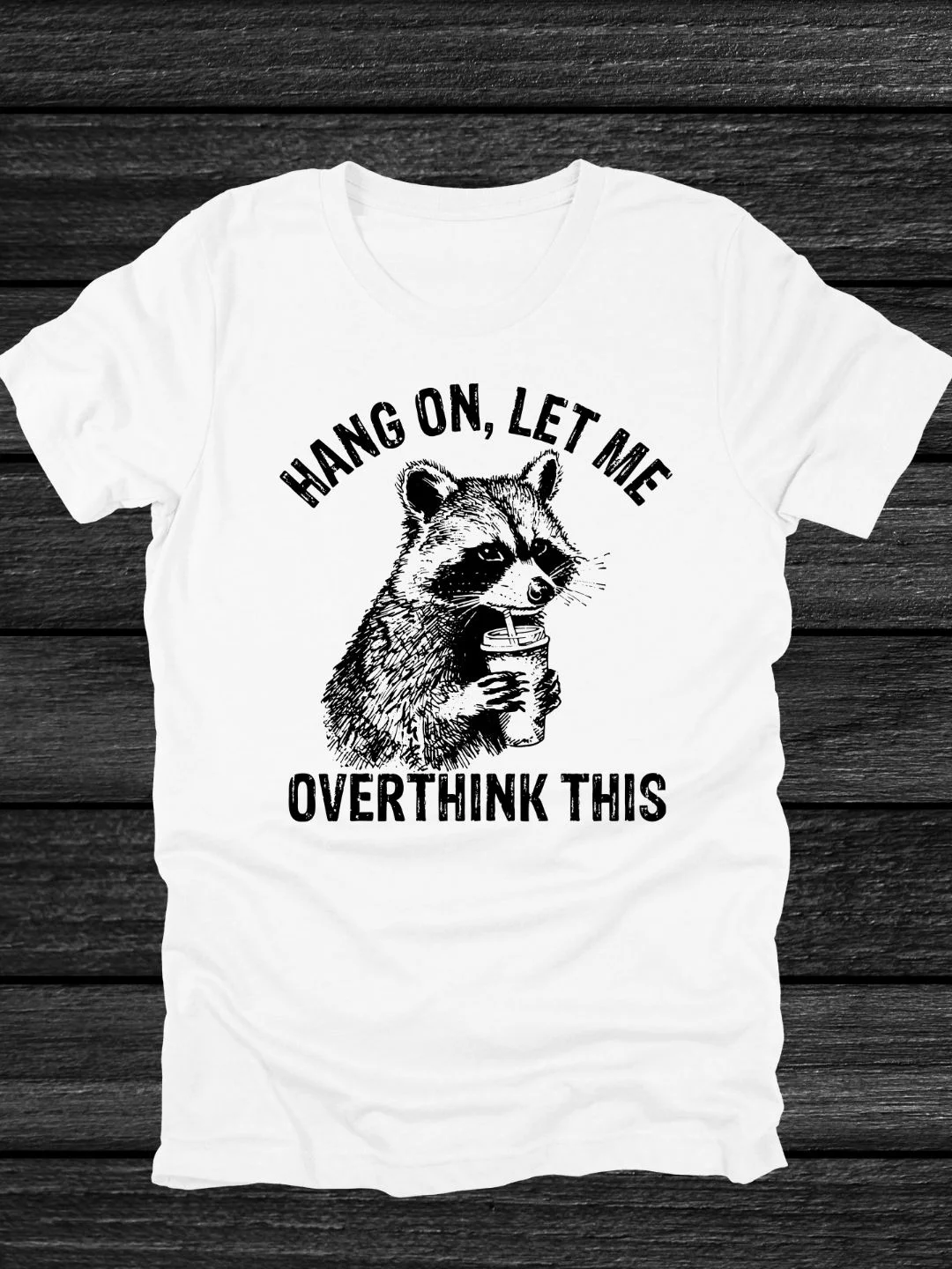 Overthinking Raccoon T-Shirt product image (2)