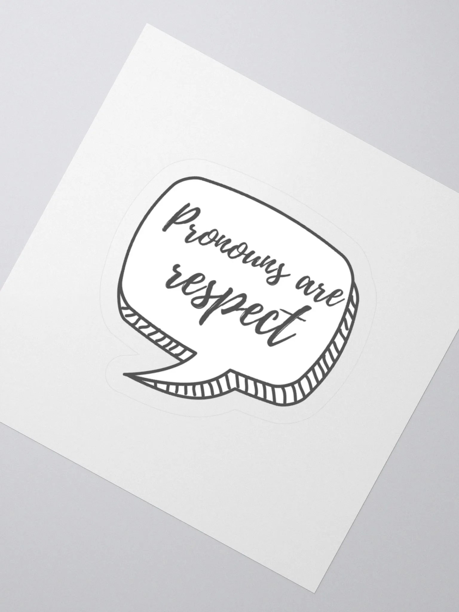 Pronouns Are Respect Sticker product image (5)