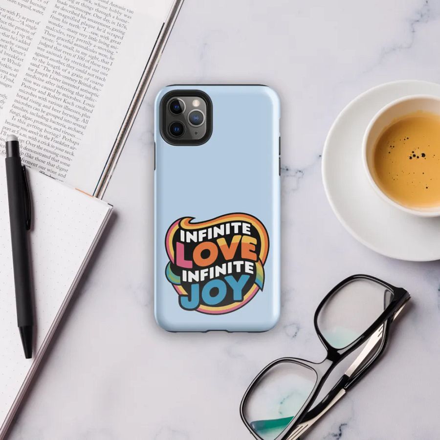 Infinite Love Infinite Joy Tough Case for Iphone (Blue) product image (6)