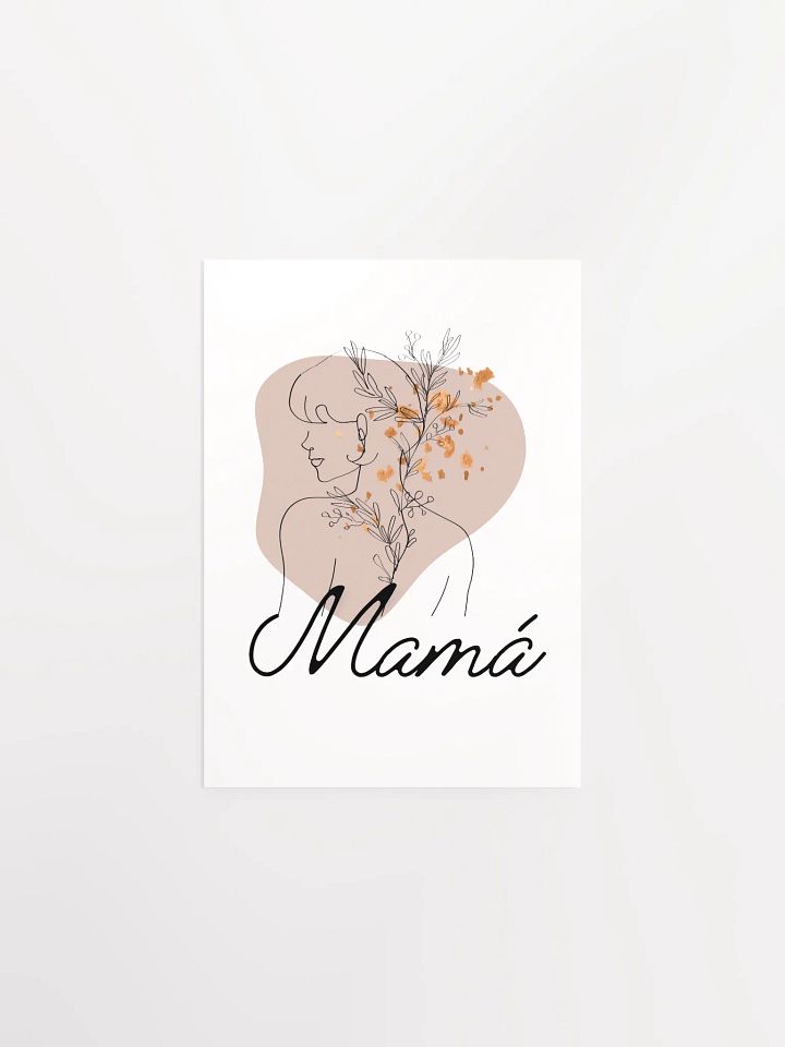 Boho Mother’s Day Mama Design LineArt paper poster product image (1)