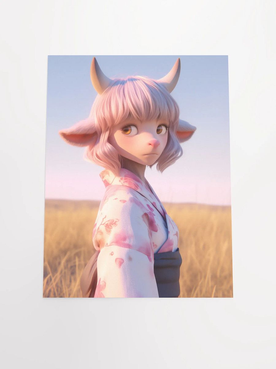 Mystical Cow Creature Matte Poster product image (7)