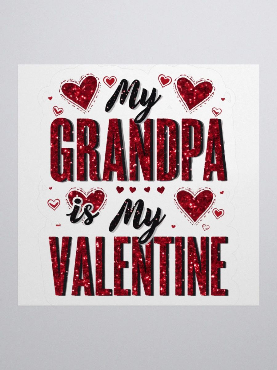 Glittery Grandpa Valentine Stickers product image (3)