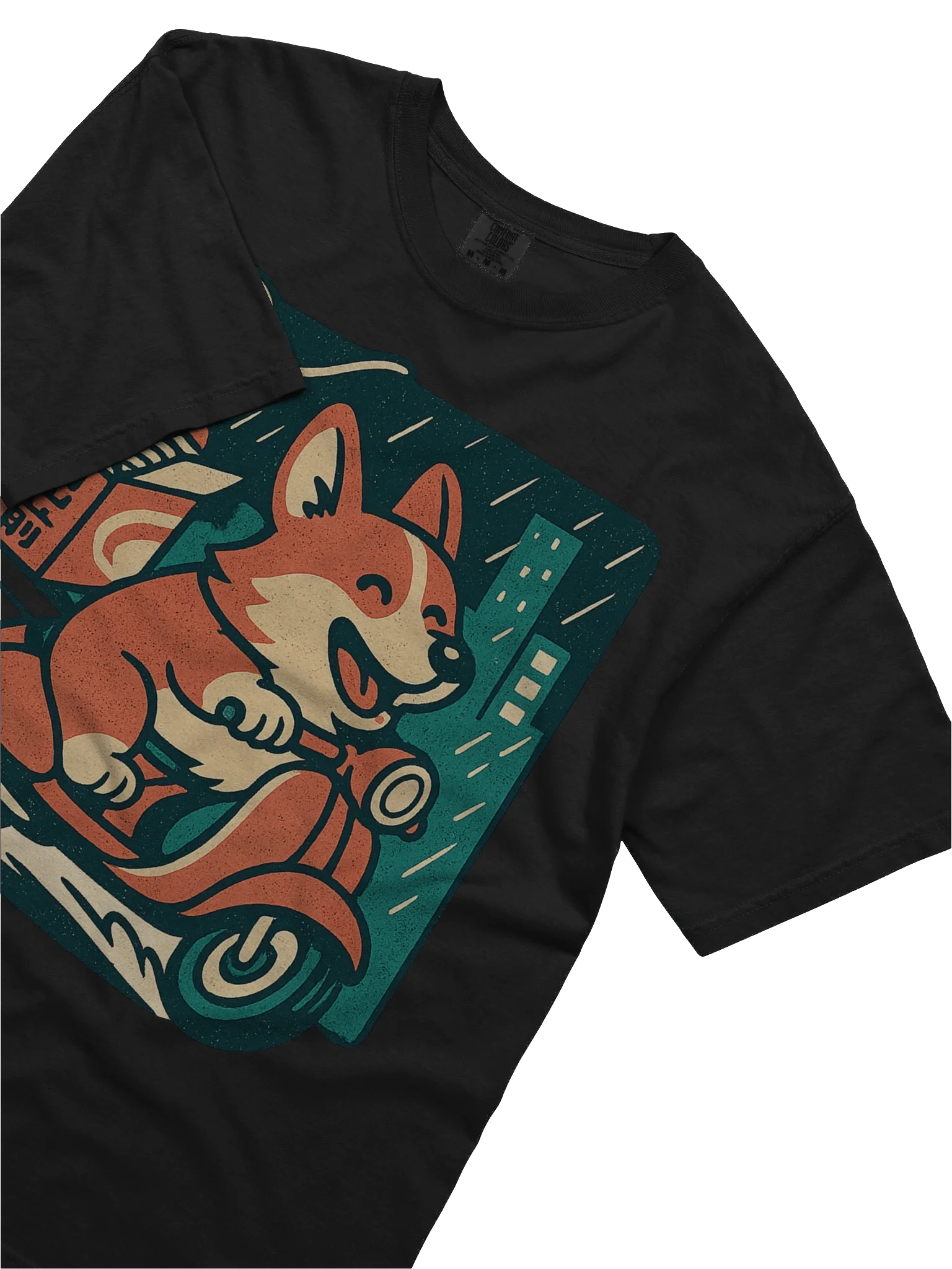 Corgi Ramen Delivery Drift Funny Corgi Dog Japanese Retro T-Shirt product image (42)