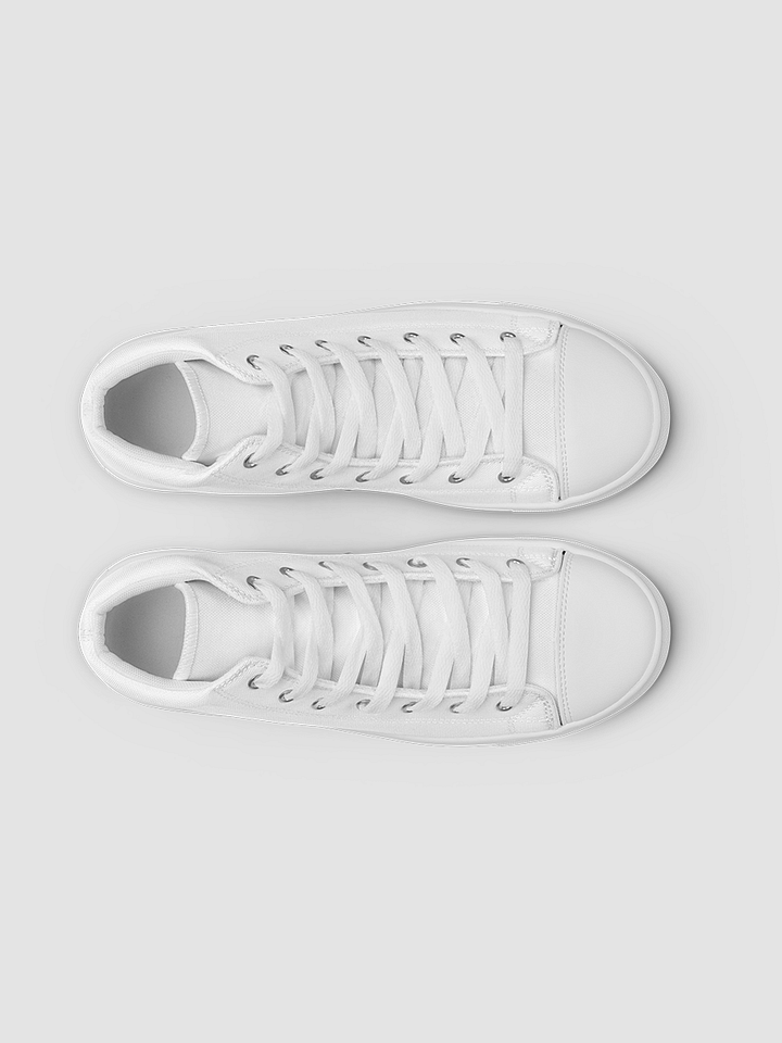 White Starbright The Band Women's High Top Canvas Shoes product image (2)