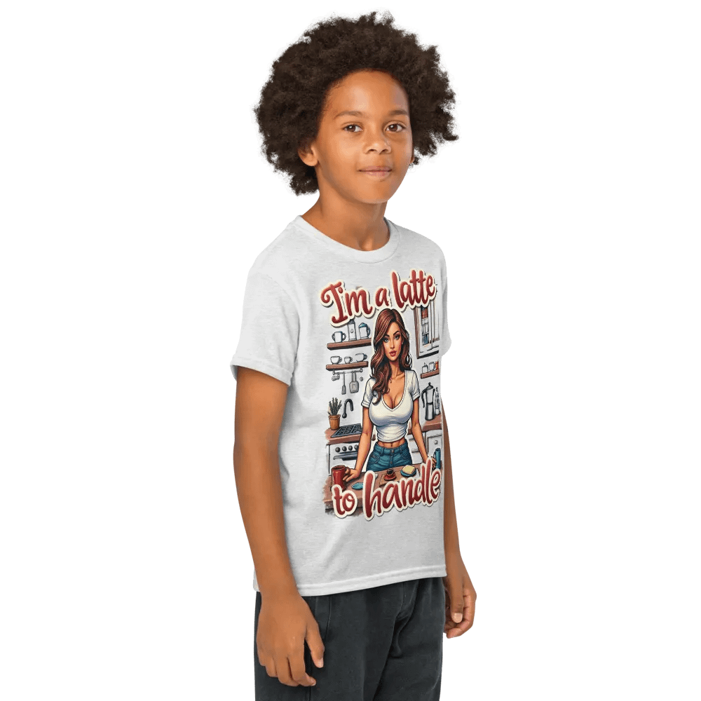 Latte Lover Latte to Handle Youth Tee product image (69)