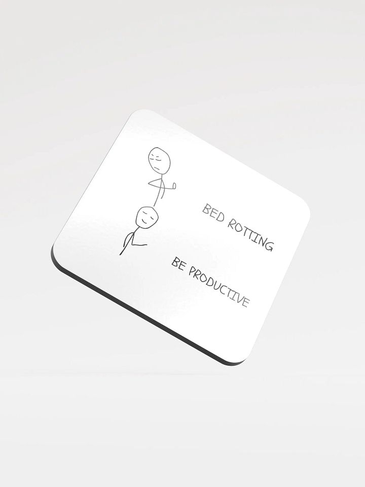 Bed Rotting vs Be Productive Coaster product image (1)