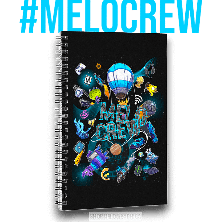 #MELOtober 2024 Personalized MELO CREW Chaos - Spiral Notebook | #MadeByMELO product image (1)