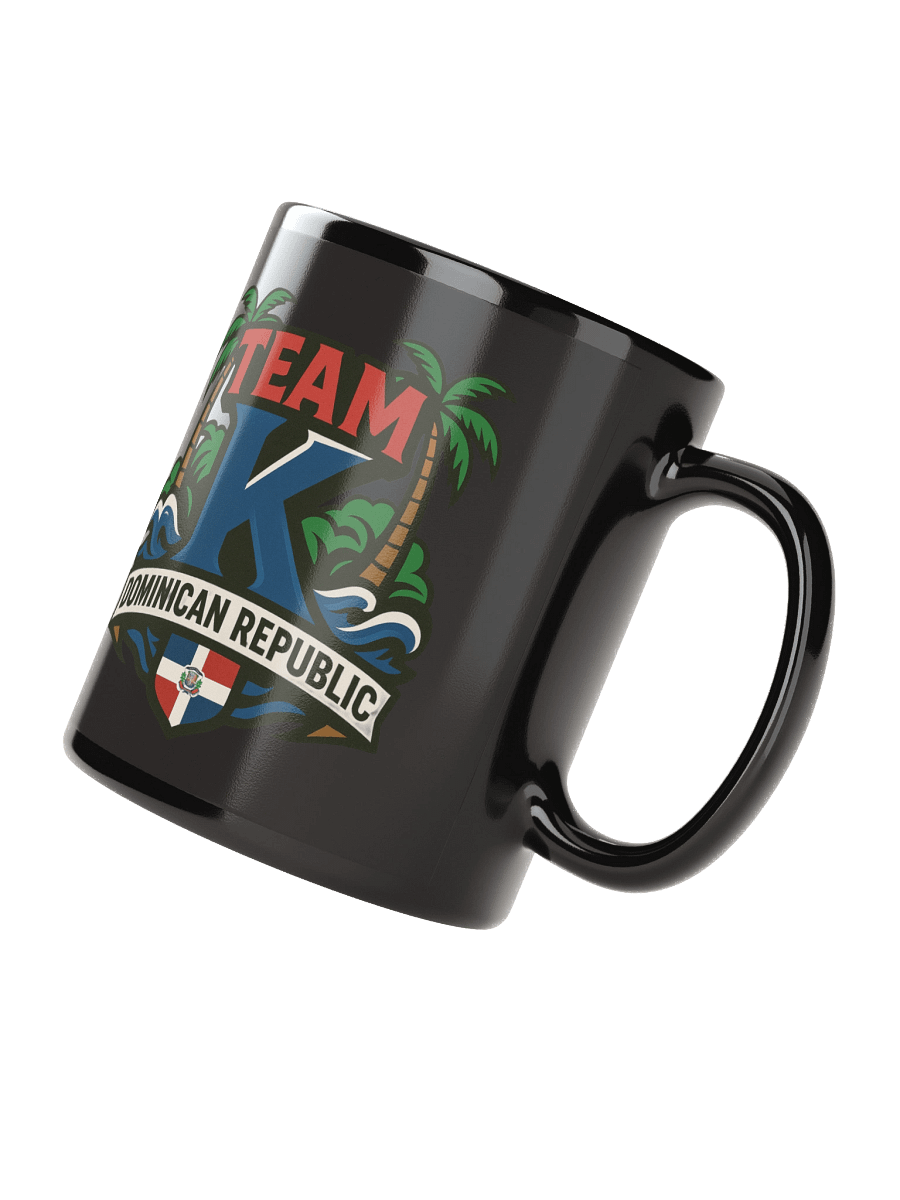 TEAM K Dominican Republic Black Mug product image (3)