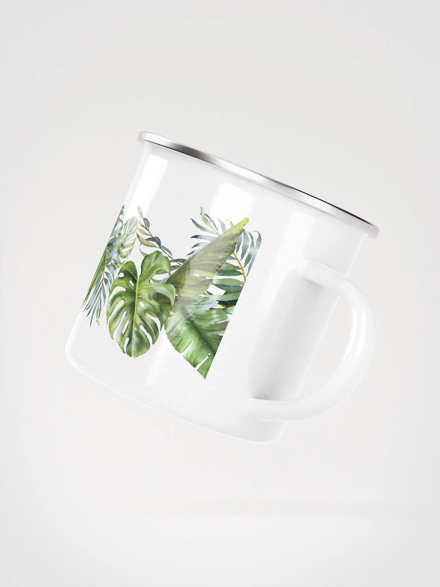 Tropical Leaves Enamel Camping Mug product image (3)
