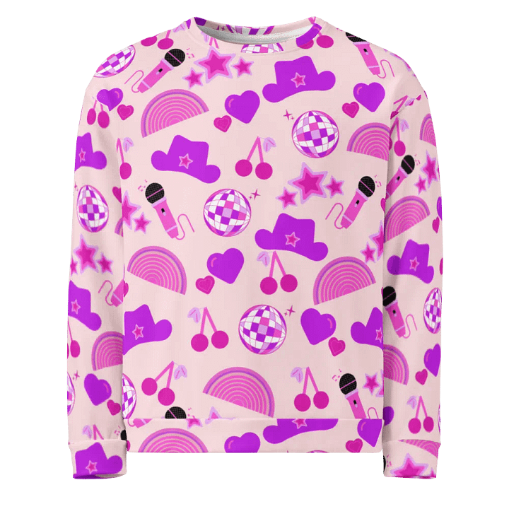 Country Rainbow Disco Vibes All-Over Sweatshirt product image (1)