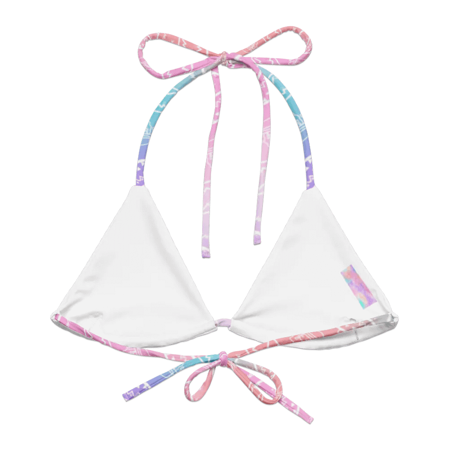 Limited Edition Christmas Tie Die String Bikini Top product image (3)