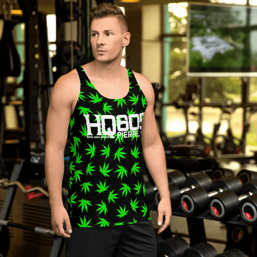 HempQuarters Green Marijuana Tank Top product image (4)