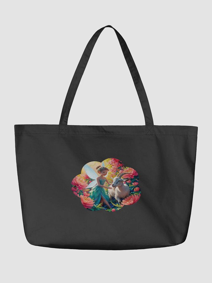 Whimsical Fairy and Goat Organic Tote product image (2)