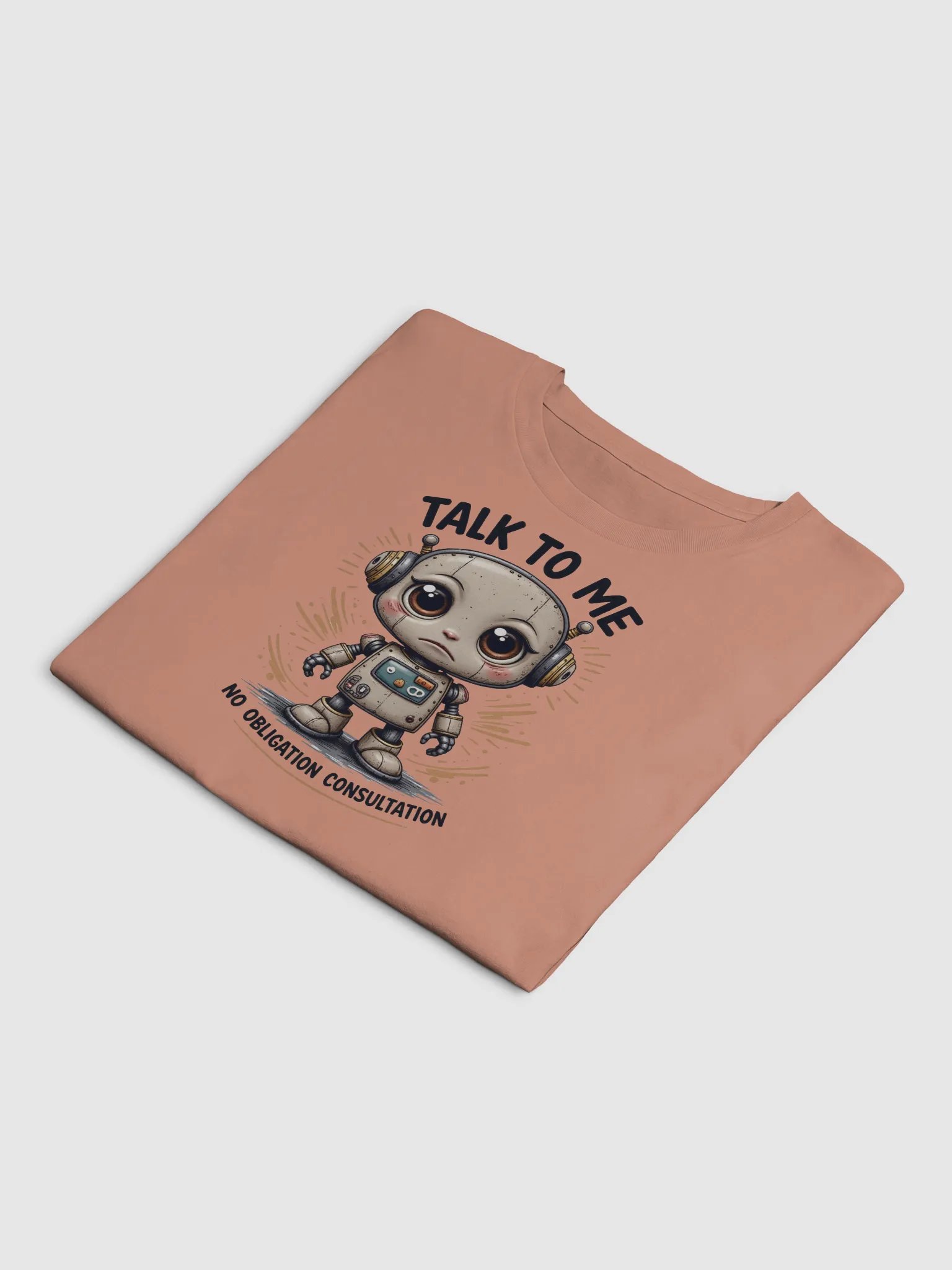 Sad Lonely Robot Crop Top product image (24)