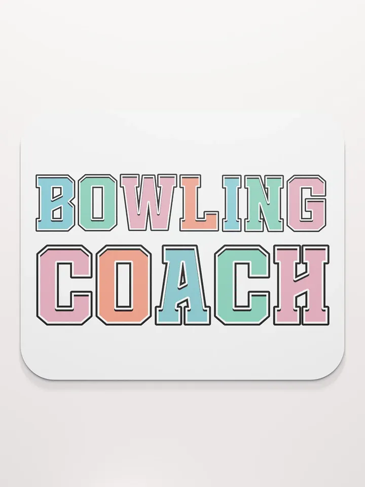 Bowling Coach Colorful Mouse Pad product image (1)