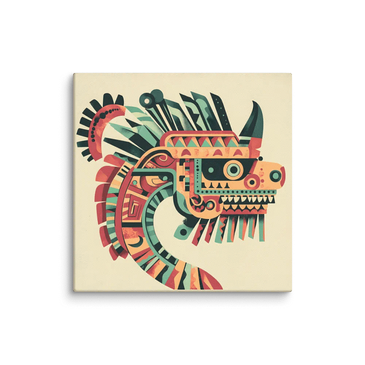 Quetzalcoatl Aztec Canvas Art product image (2)