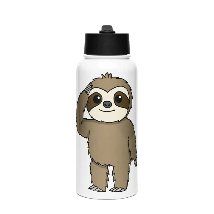 Stainless Steel Water bottle With Straw - Salute product image (1)
