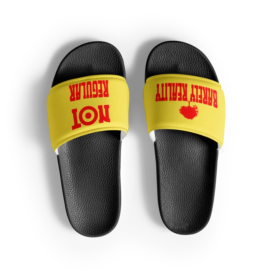 "NOT REGULAR" SLIDES (YELLOW) product image (3)