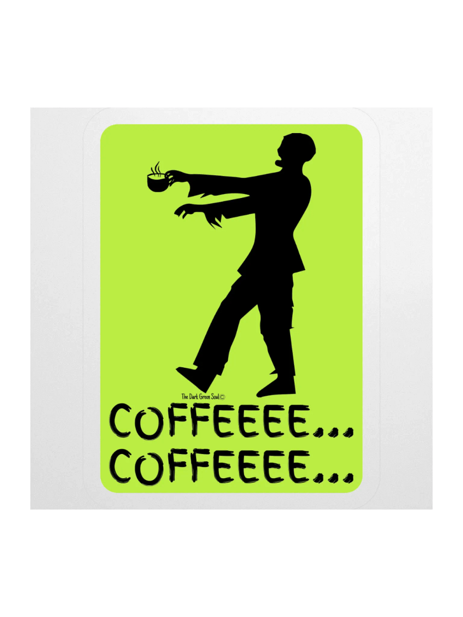 Coffee Zombie Black - Sticker product image (1)
