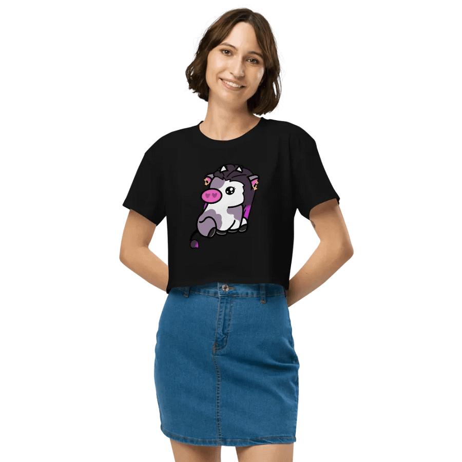 Reyna Cow (Front Only) Crop Top product image (17)
