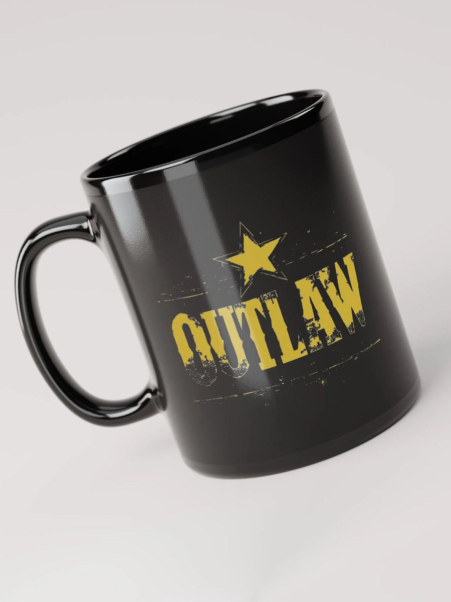 "Outlaw" Mug Gold Lettering product image (3)
