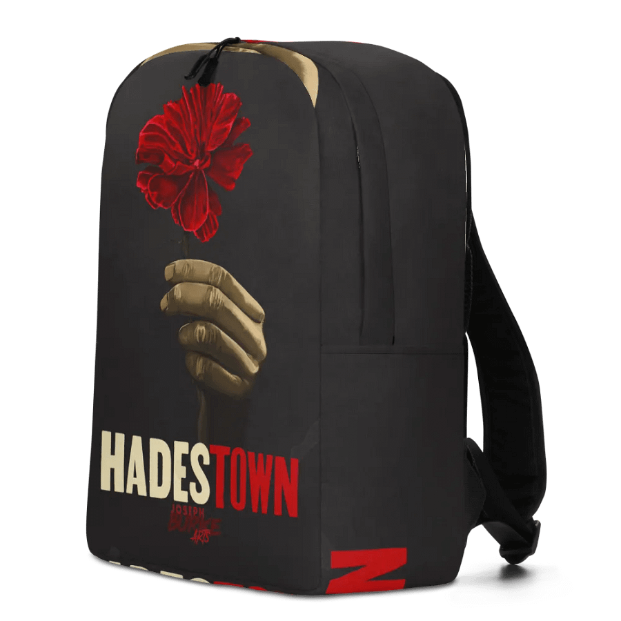 Wait For Me Red Carnation Minimalist Backpack product image (5)