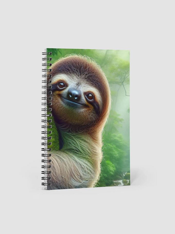 Cute Sloth For Slow & Steady Spiral Notebook Journaling product image (1)