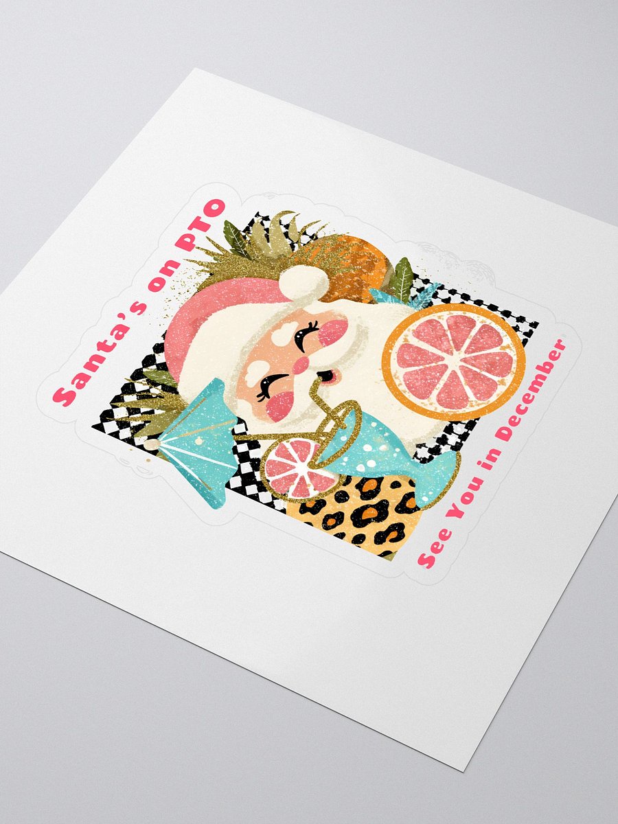 Tropical Santa Kiss Cut Stickers product image (3)