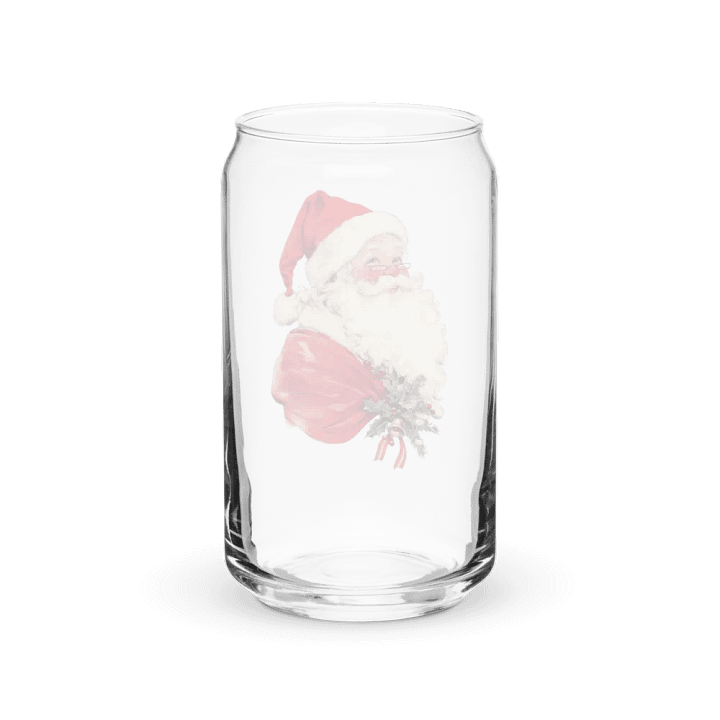 Jolly Santa Claus Can-Shaped Glass product image (6)