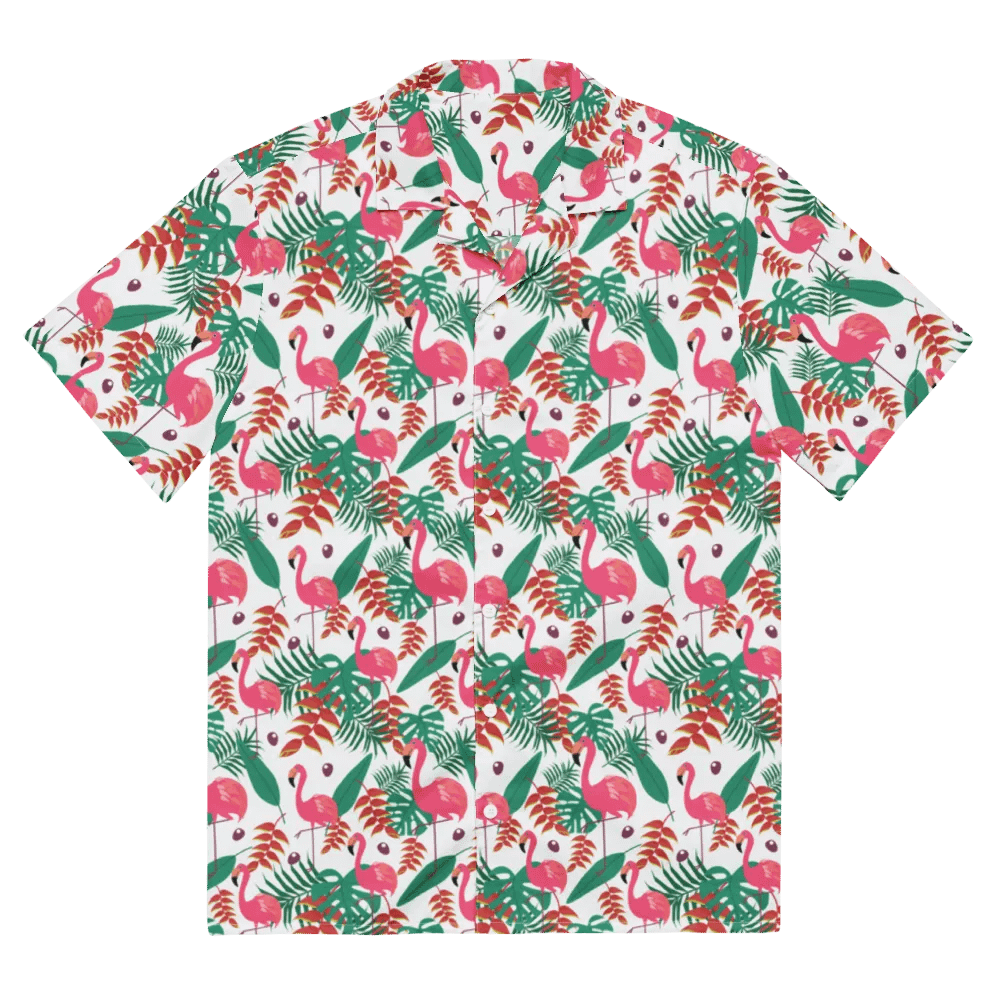Flamingo Tropical Vibes Hawaiian Shirt product image (6)