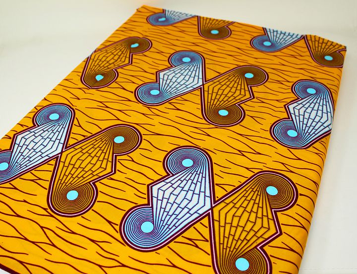 Scampolo Tessuto Wax Print - Design Astratto - 65 cm x 114 cm - cod-597/A product image (2)