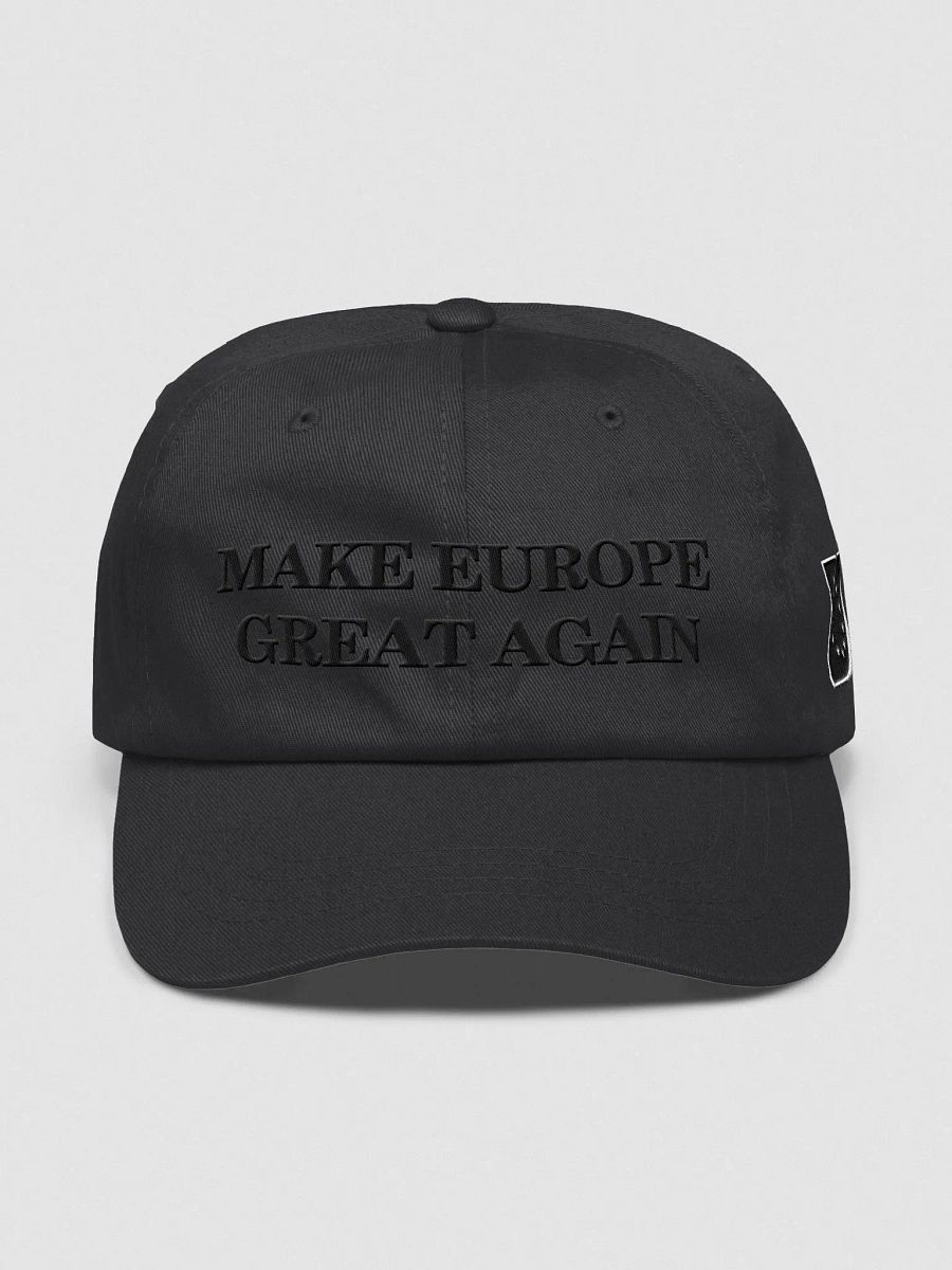 make europe great again hat/cap black on black (MEGA eu/acc official) - 100% cotton product image (1)