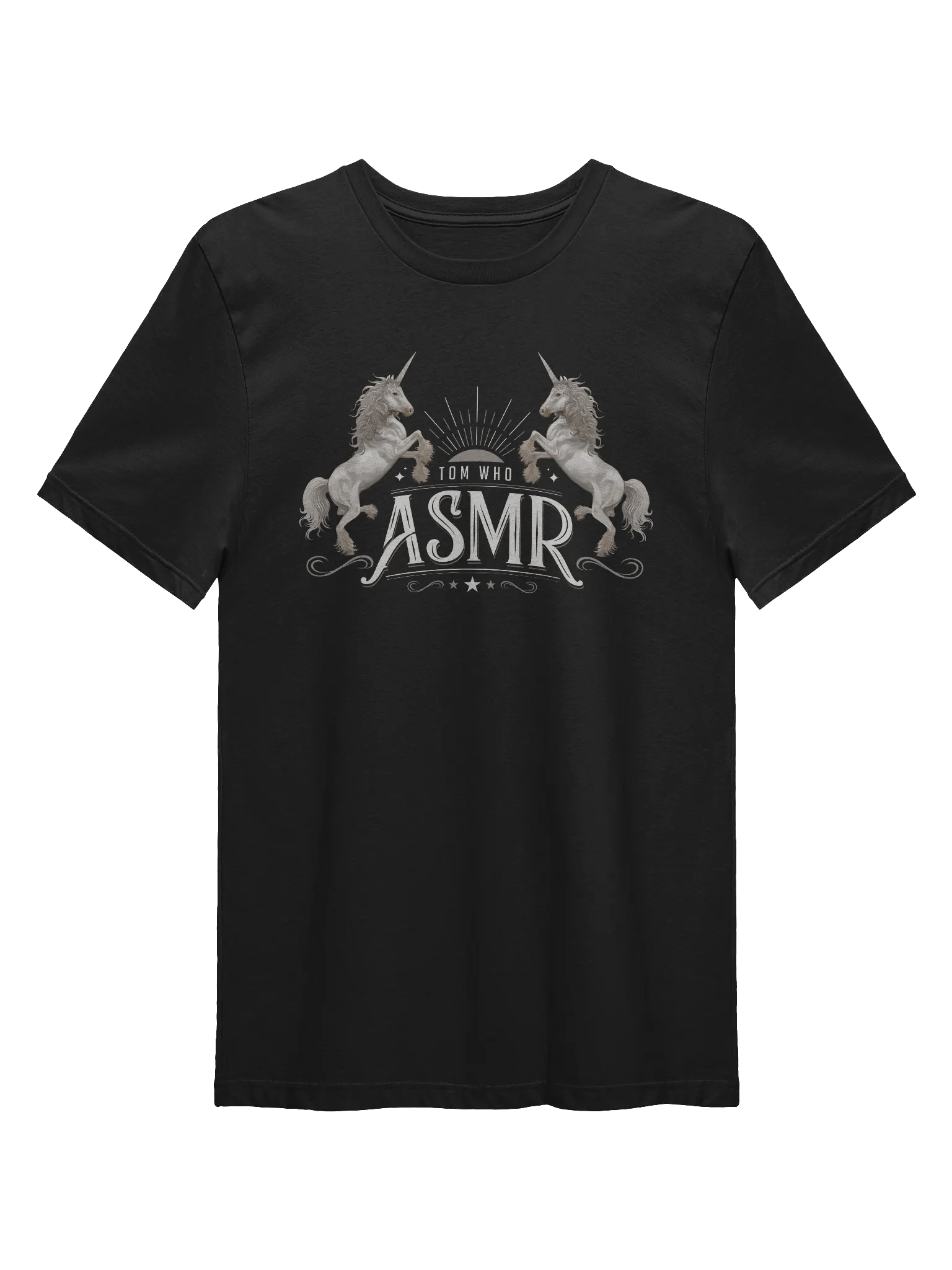 ASMR Unicorns / Dark Fitted Tee product image (1)