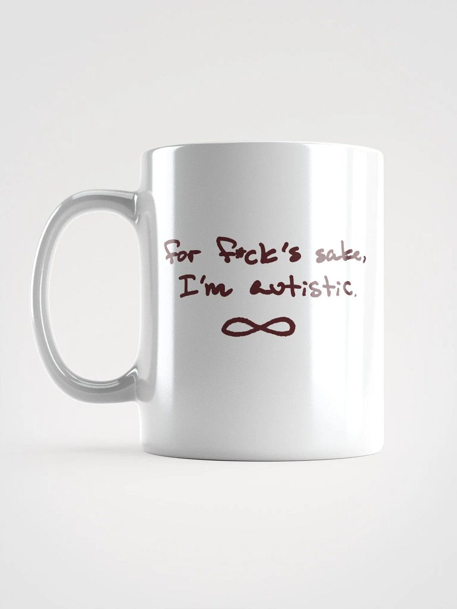 FFS, I'm autistic. (maroon design) mug product image (12)
