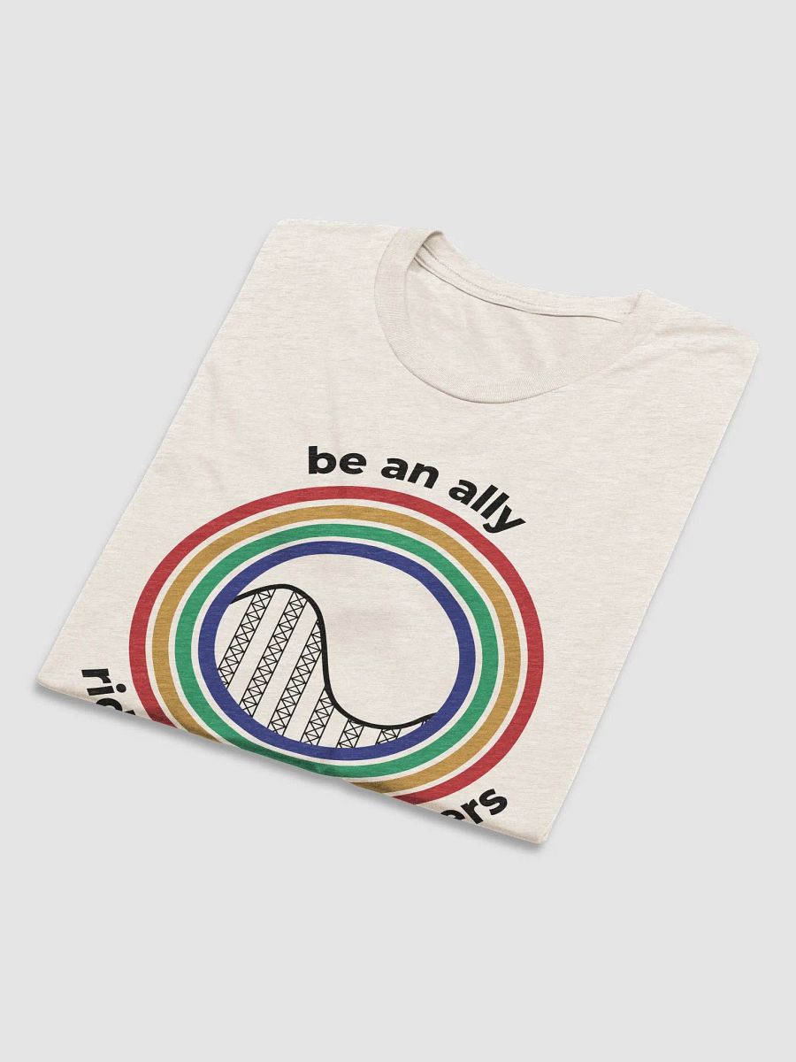 Be an Ally, Ride Rollercoasters (Light - Tri-Blend) product image (5)
