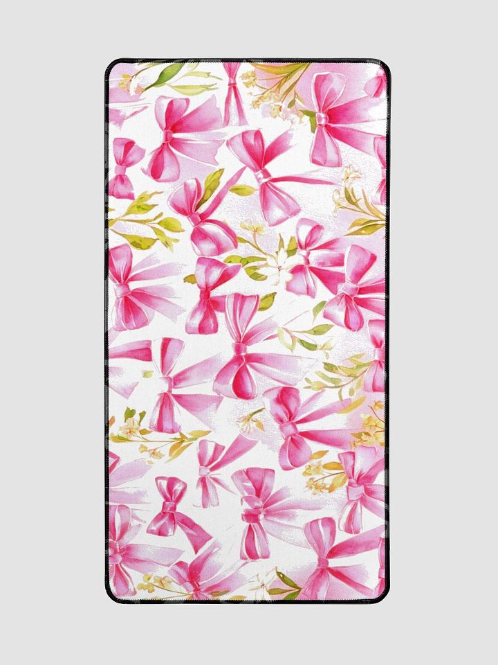 Pink Ribbon Delight Desk Mat product image (2)