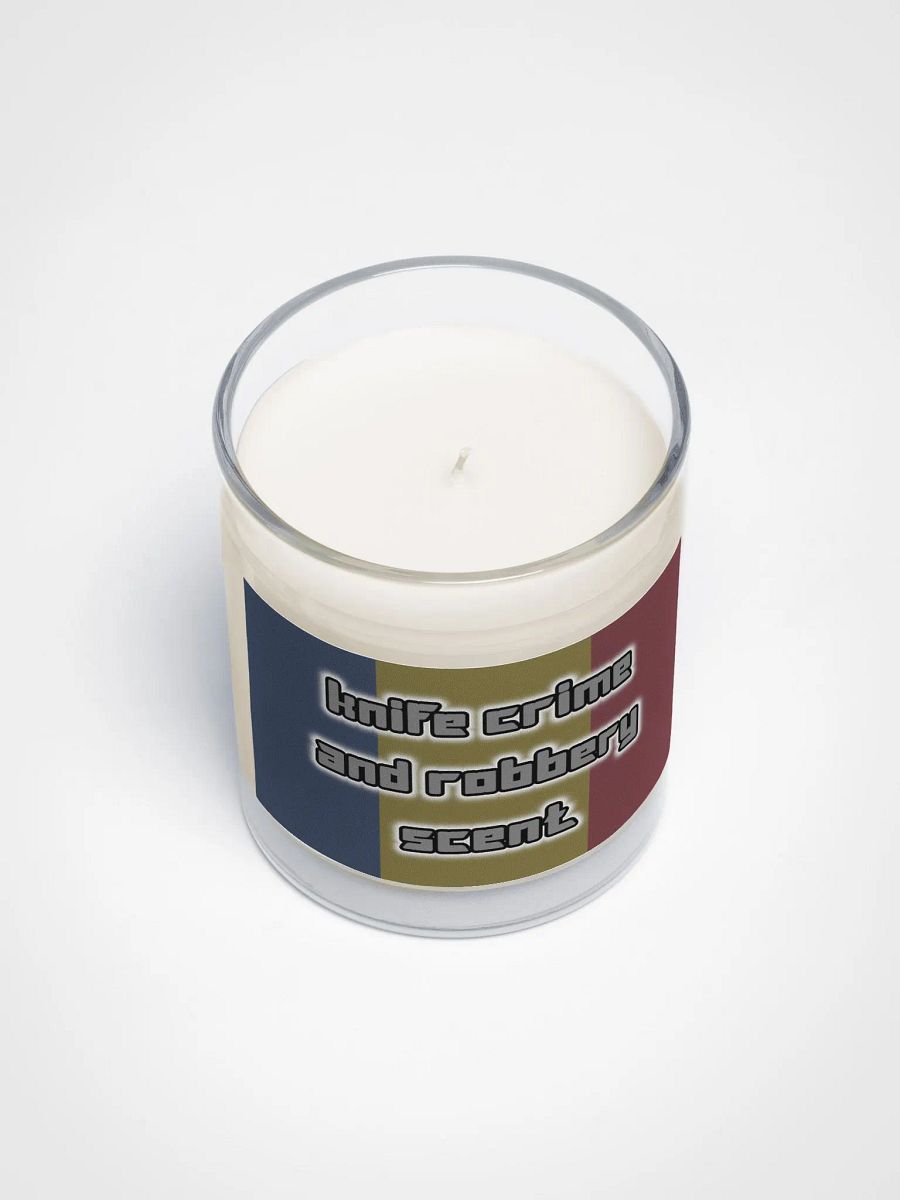 Knife crime and robbery scented candle product image (3)