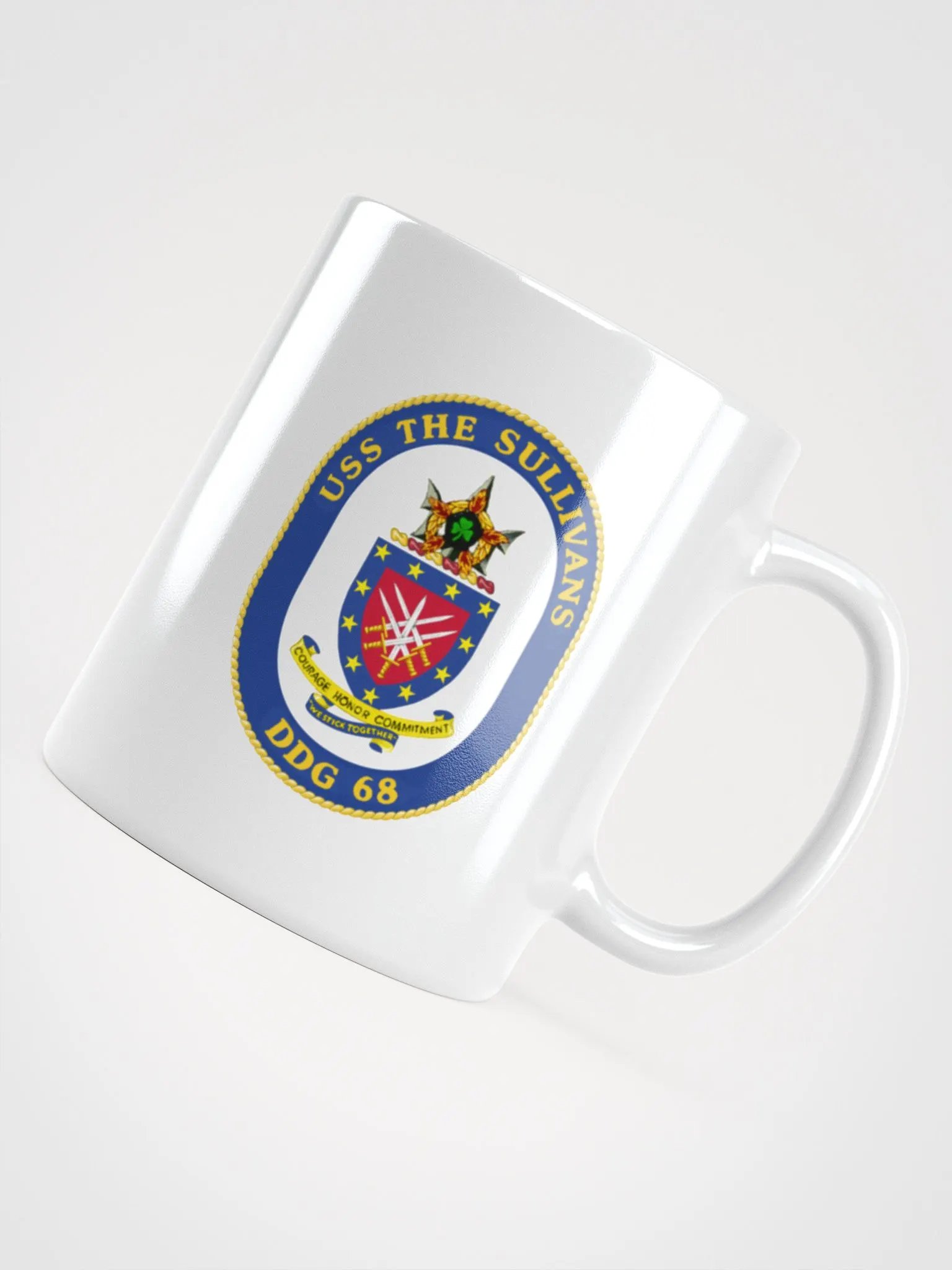 USS The Sullivans DDG 68: White Coffee Cup product image (4)