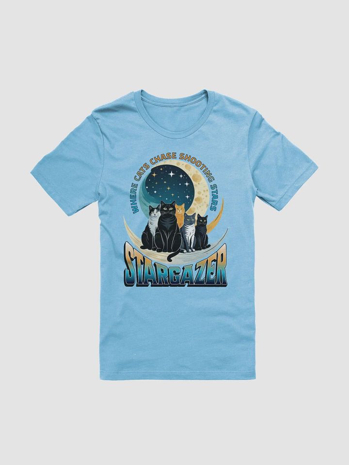 Where Cats Chase Shooting Stars Stargazer Soft Tee product image (37)