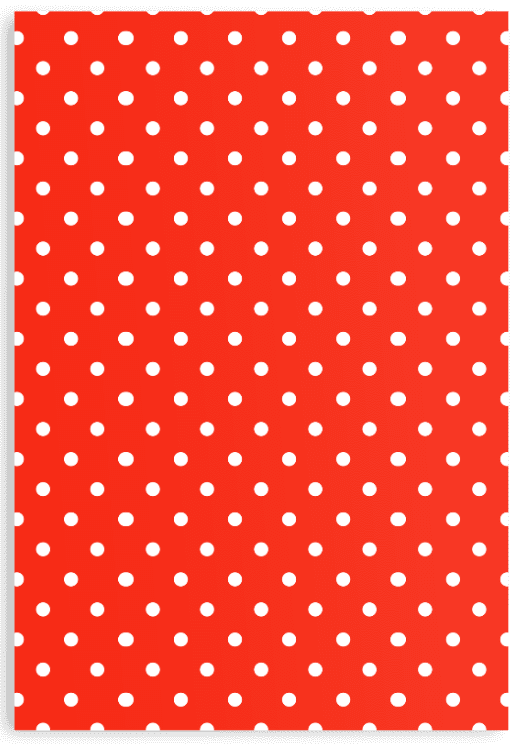 White Polka Dots on Red Wrapping Paper Sheets product image (2)