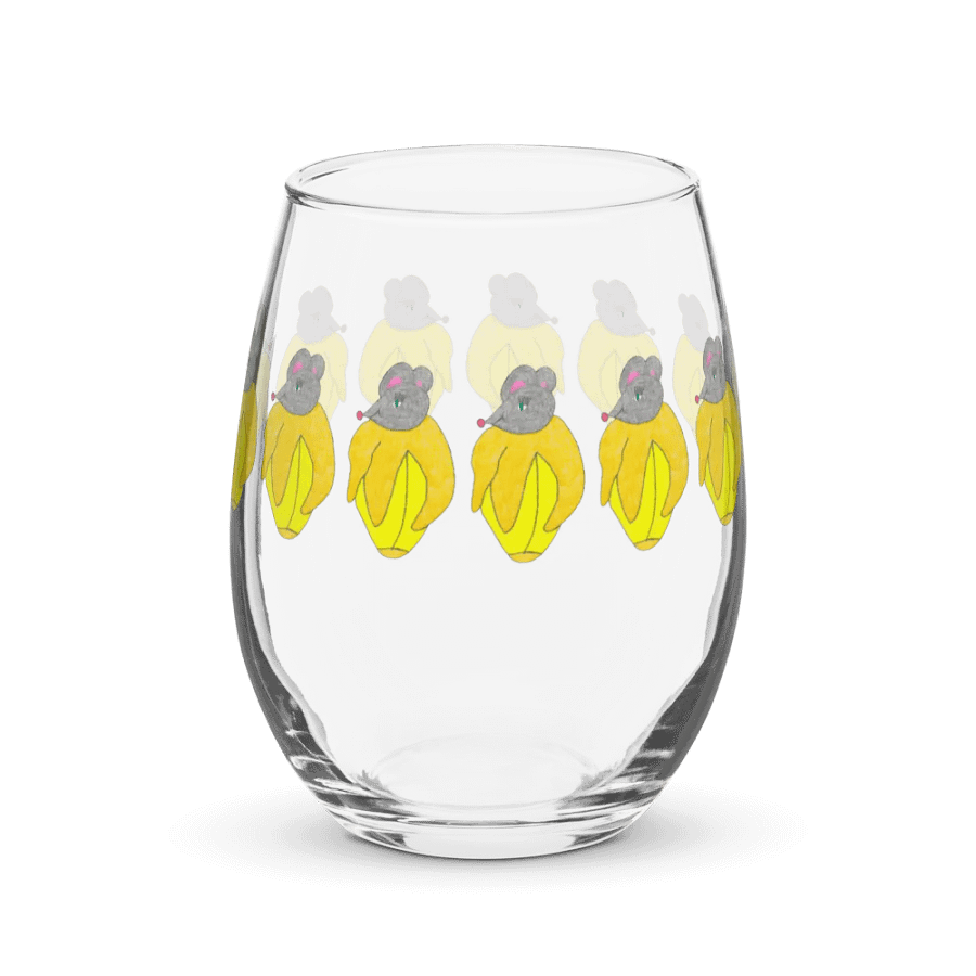 Banana mouse Stemless Wine Glass product image (4)