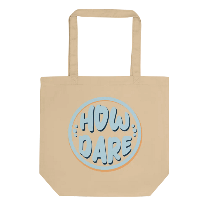Retro Blue How Dare Tote product image (1)