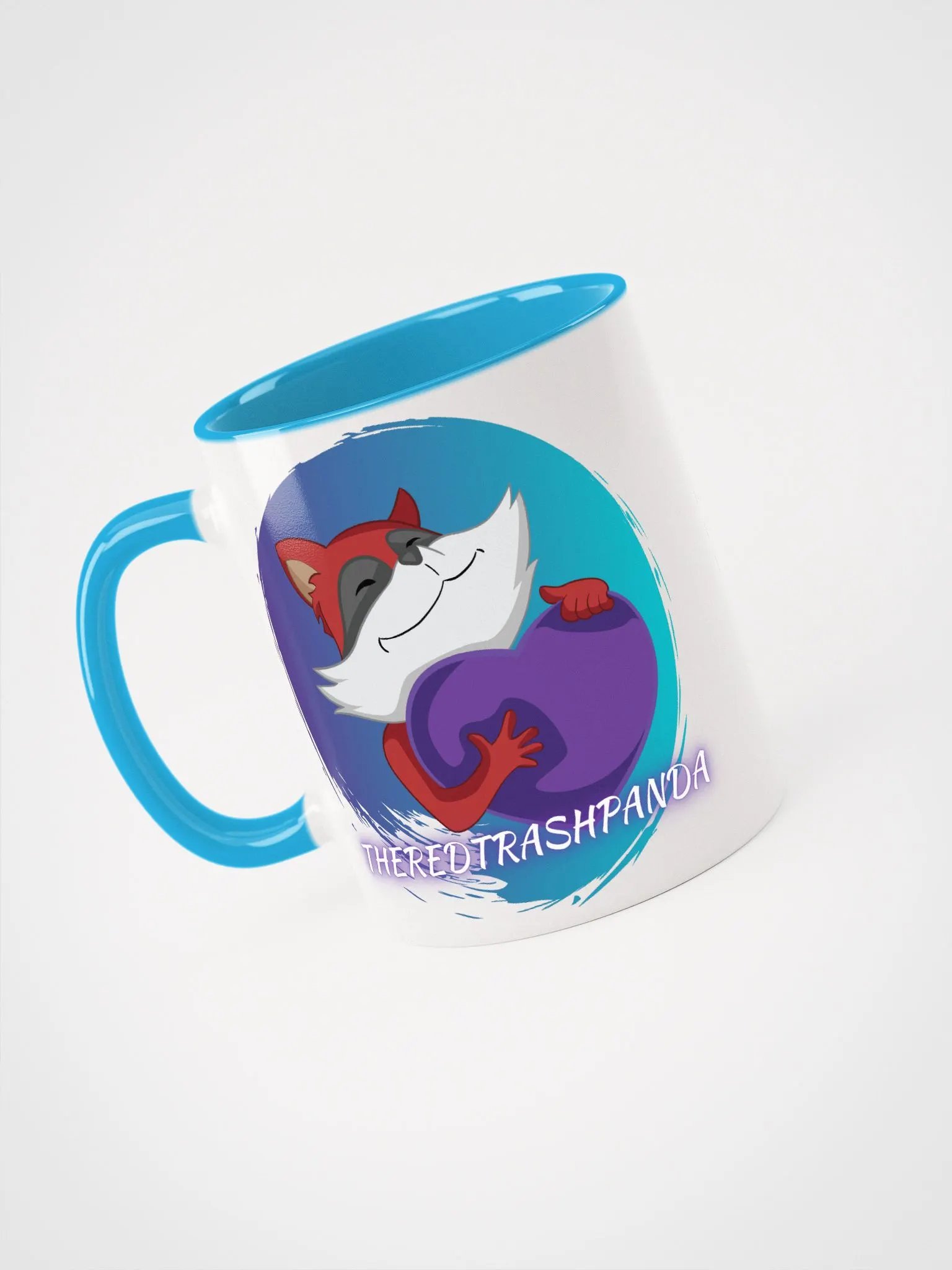 Red Trash Panda Love Ceramic Mug product image (9)